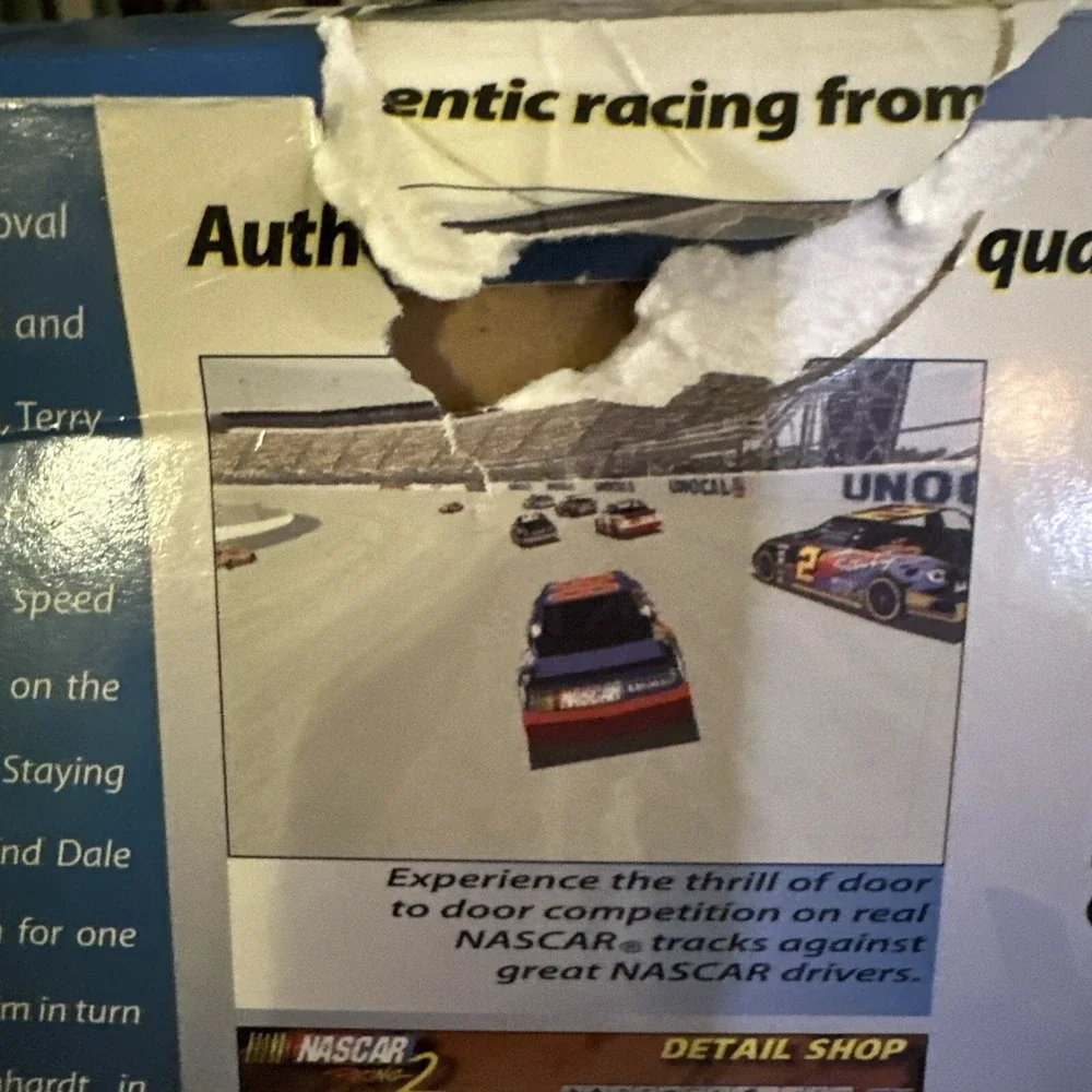 SIERRA NASCAR  RACING 2 PC VIDEO GAME VINTAGE 1994 / NEW OPEN BIG BOX *Great!*